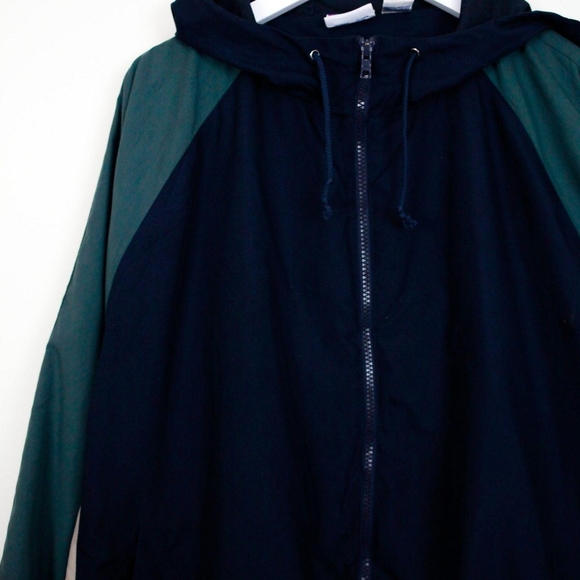 Vintage Champion Green and Navy Track Jacket (Large) - Picture 3 of 6